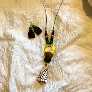 Handmade Necklace and Earrings